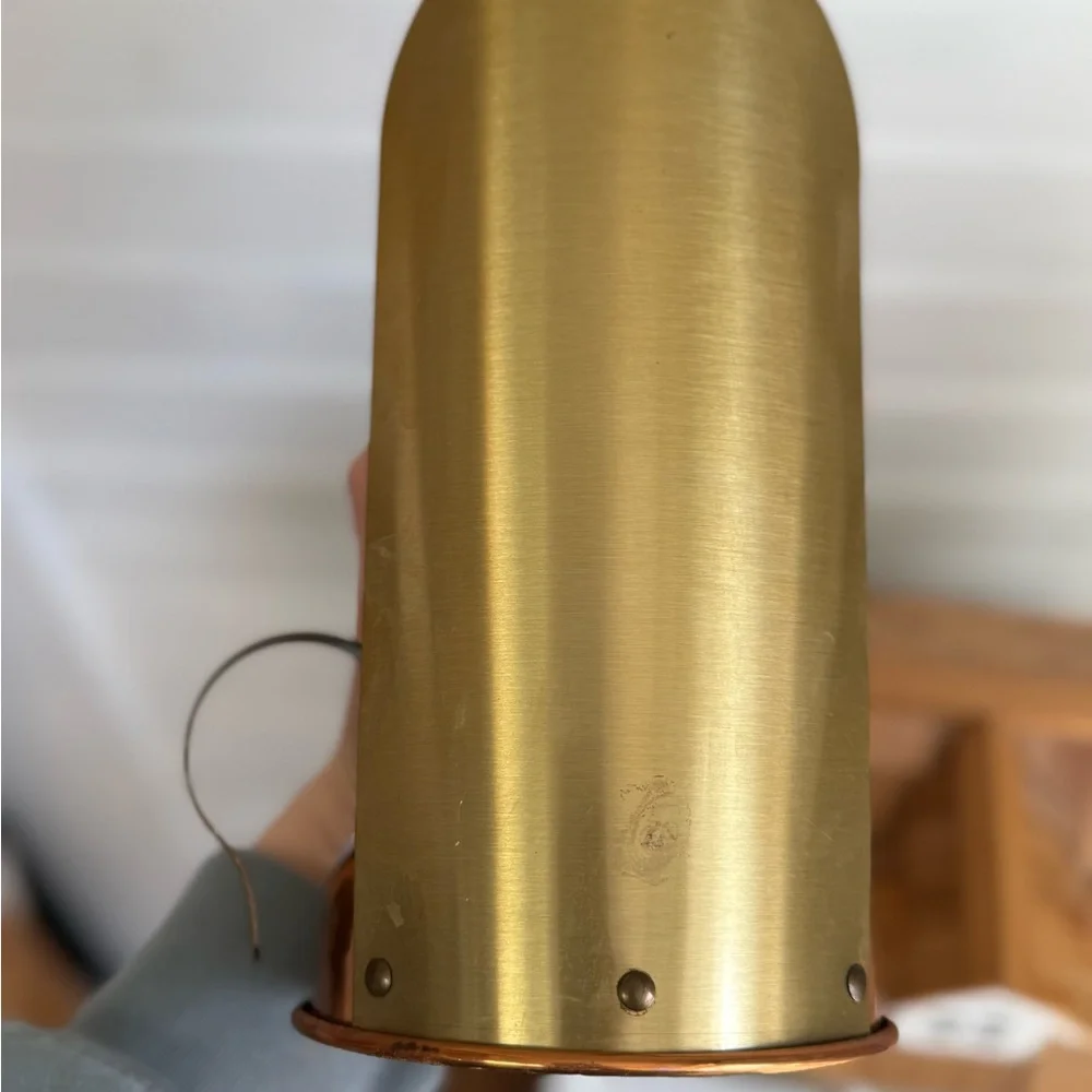 vintage Coppercraft Guild wall-mounted candle sconce taper candle copper brass